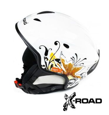 Гірськолижний шолом X-Road VS670 white flower