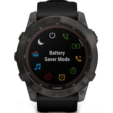 Смарт часы Garmin fenix 7X Sapph Sol Carbon Gray DLC Ti w/Black, GPS