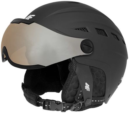 Шлем горнолыжный 4F с визором цвет: черный