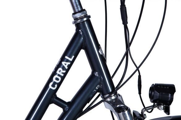 Велосипед с электроприводом 28" AL Dorozhnik eCORAL DD FR рама-19" 48B 13А*г 500Вт темно-серый 2026