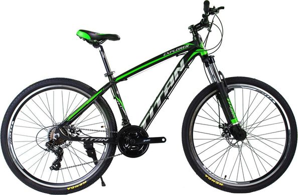Велосипед Titan Explorer 27,5 black-green-gray