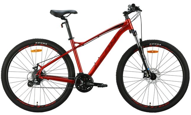 Велосипед 29" Leon TN-90 AM Hydraulic lock out DD рама-18" красный с черным 2024