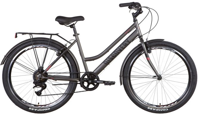 Велосипед 26" Discovery PRESTIGE WOMAN 2022 (темно-сріблястий)