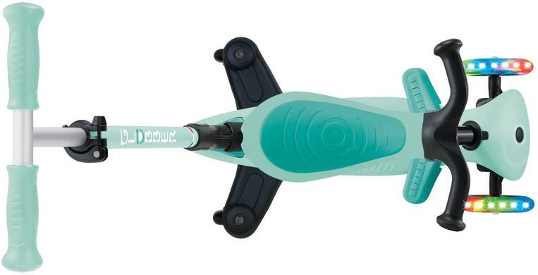 Самокат Globber GO UP ACTIVE 360 м'ятний, до 20/50кг, 1+, колеса світяться
