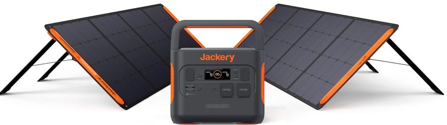 Сонячний генератор JACKERY 2000 PRO (EXPLORER 2000 PRO + 2*SOLARSAGA 200W)
