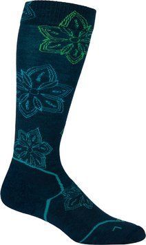 Шкарпетки Icebreaker Ski + Lite OTC Print TBC WMN eclipse/gulf/turf L