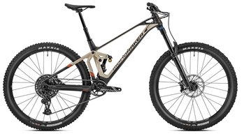 Велосипед Mondraker SUPER FOXY CARBON R 29" T-M, Carbon / Desert Grey / Orange (2023/2024)