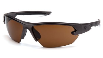 Защитные очки Venture Gear Tactical Semtex 2.0 Gun Metal (bronze) Anti-Fog, коричневые в оправе цвета "тёмный металлик"