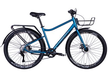 Велосипед ST 27.5" Dorozhnik UTILITY під касету з багажн. задн St з крилом Pl 2024 (синій)