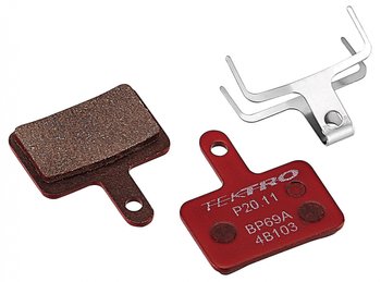 Колодки для дисковых тормозов Tektro P20.11 металокерамика красные, пара