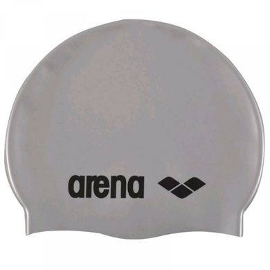 Шапочка д / плавання Arena CLASSIC SILICONE silver-black