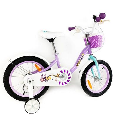 Велосипед RoyalBaby Chipmunk MM Girls 14", OFFICIAL UA, фіолетовий