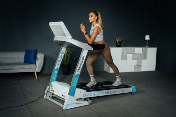 Бігова доріжка електрична THUNDER FLEX-S-WHITE