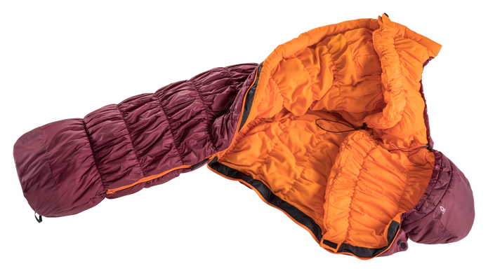 Спальный мешок Deuter Exosphere -6° SL цвет 5905 maron-mango левый