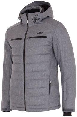 Куртка горнолыжная 4F цвет: серый полосы мембрана 10000