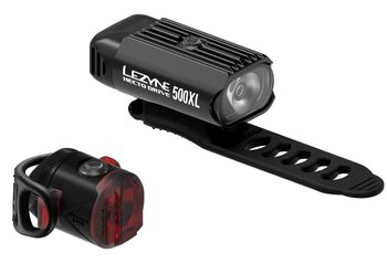 Комплект світла Lezyne HECTO DRIVE 500XL / FEMTO USB PAIR Чорний / Чорний 500/5 люмен Y13