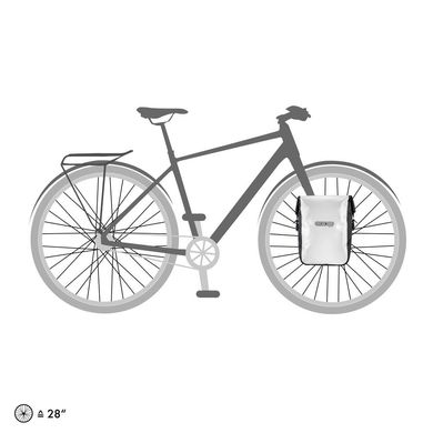 Гермосумка велосипедна Ortlieb Sport-Roller City white-black 12,5 л