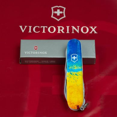 Нож складной Victorinox CLIMBER UKRAINE, Желто-синий рисунок, 1.3703.7.T3100p