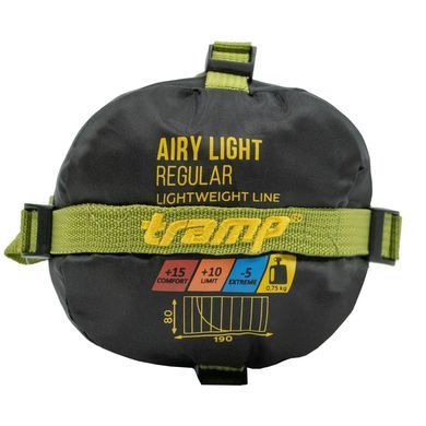 Спальный мешок Tramp Airy Light, одеяло, правый, olive, 190/80 UTRS-056