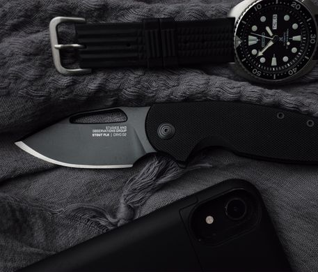 Раскладной нож SOG x Mikkel Collaboration Stout, Black