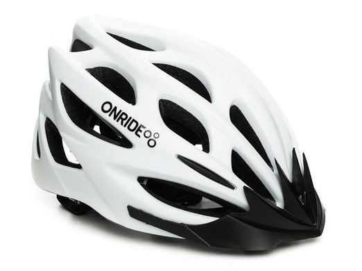 Шлем Onride MOUNT white matt, модель MV50, цвет козырька Black, цвет лого Black, M (55-58)