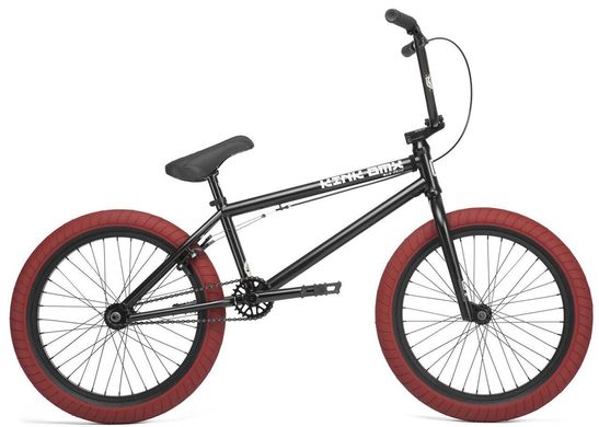 Велосипед Kink BMX Gap FC, 2020, черный с красными покрышками