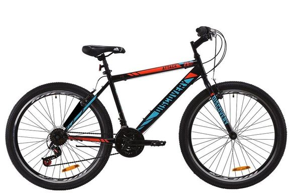 Велосипед Discovery 26 ATTACK Vbr ST 2020, чорно-червоний з бірюзовим (м)