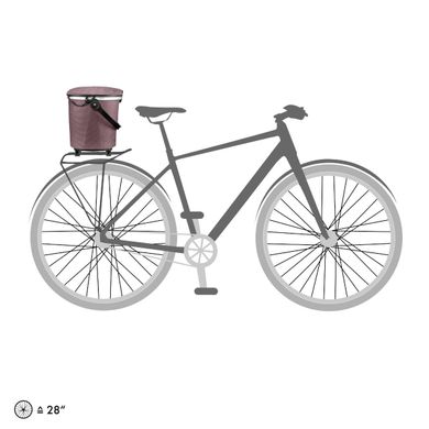 Гермосумка велосипедная на багажник Ortlieb Up-Town Rack Urban ash rose 17,5 л