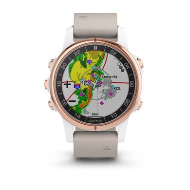 Смарт часы Garmin D2 Delta S,Sapphire,White Rose Gold w/White Band,GPS,EMEA