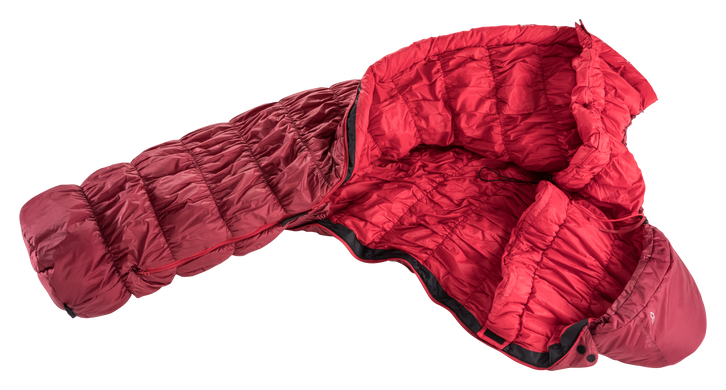 Спальный мешок Deuter Exosphere -6° цвет 5560 cranberry-fire правый