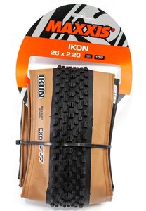 Покришка Maxxis складна Ikon, EXO / TR / Skinwall, 60TPI, 62a / 60a 26x2.20 (р)