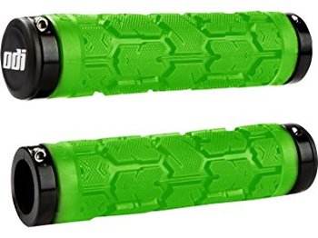 Грипсы ODI Rogue MTB Lock-On 130mm Bonus Pack Lime w/Black Clamps (зелеными с черными замками)