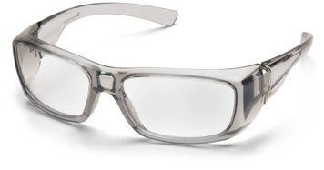 Окуляри Pyramex Emerge T-Gray (clear) RX-able, прозорі в напівпрозорій сірій оправі