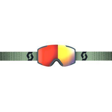Маска гірськолижна Scott SHIELD soft green/black / enhancer red chrome S2