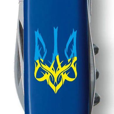 Ніж складаний Victorinox SPARTAN UKRAINE, Тризуб готичний синьо-жовтий, 1.3603.2_T0636u