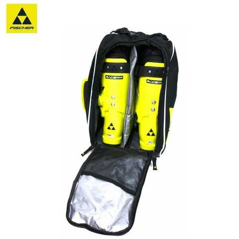 62 litre 56 cm x 37 cm x 30 cm fischer Alpine ECO ski boot and helmet bag black/white Z04115