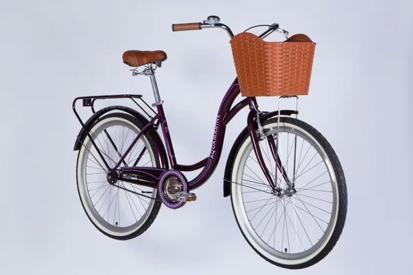 Велосипед ST 26" Dorozhnik AQUAMARINE BH рама-17" темно-фиолетовый 2026