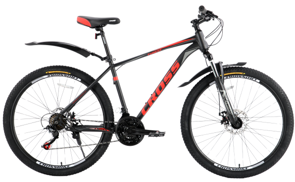 Велосипед Cross 29" Forest 2024 Рама-19,5" black-red