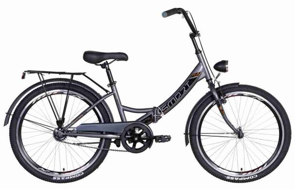 Велосипед 24 "Formula SMART з ліхтарем 2 021 (сіро-чорний)