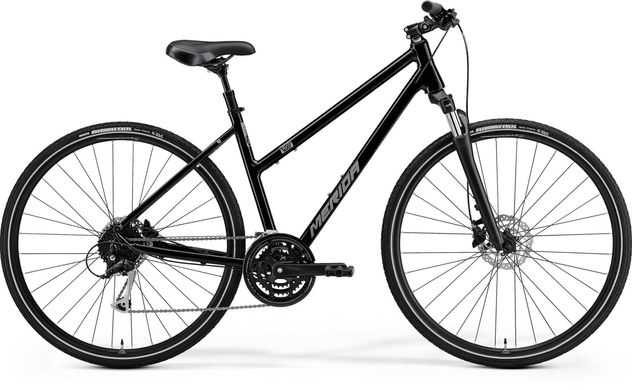 Велосипед Merida CROSSWAY 100 (L) GLOSSY BLACK(MATT SILVER)