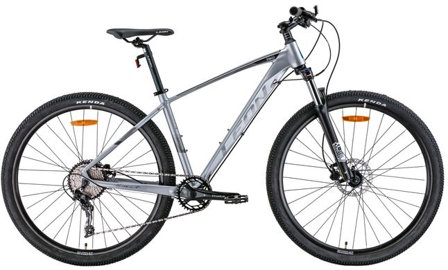 Велосипед 29" Leon TN-60 AM Hydraulic lock out HDD 2022 (серый с черным и синим )