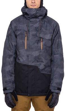 Куртка 686 Mns Geo Insulated Jacket (Black Camo)