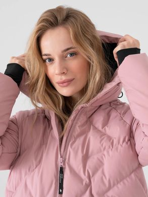Куртка 4F пуховка удлиненная теплая нежно розовый