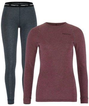 Комплект термобелья Craft Core Wool Merino Set Woman, 744200, XS