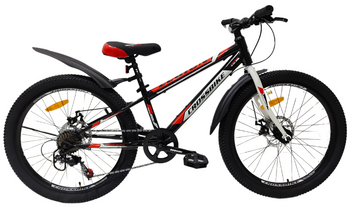 Велосипед CrossBike 24" Legion 2024 Рама-11" black-red