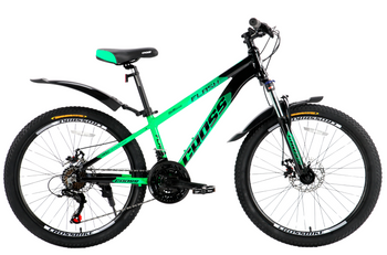 Велосипед Cross 24" Flash 2024 Рама-12" green-black