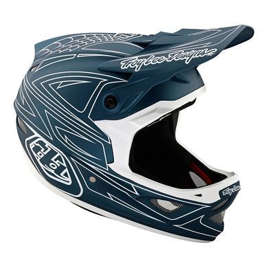 Шлем TLD D3 FIBERLITE HELMET SpiderStripe [Blue] XL