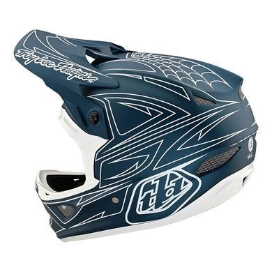 Шлем TLD D3 FIBERLITE HELMET SpiderStripe [Blue] XL