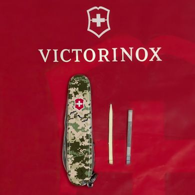 Ніж складаний Victorinox SPARTAN ARMY, Піксель з черв. лого, 1.3603.3.W3941p