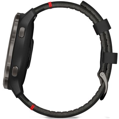 Смарт годинник Garmin Venu 2, GPS, Wi-Fi, Black + Slate, Leather